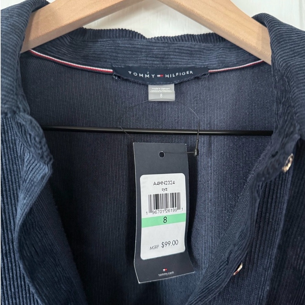 Tommy Hilfiger Dark Blue Long Sleeve Dress,NWT,size8 - Picture 4 of 5